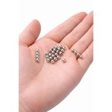 Flower 250 Adet - 4 Mm Metal Boncuk Metal Top, Kolye Ara Boncuk, Halhal Boncuk Nikel Kaplama