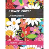 Flower power coloring book