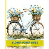 Flower Power Rides: Bicycle Coloring Adventure for Stress Relief