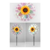 Flower Toys Ayçiçeği Rüzgar Gülü Pastel Renkler 30 cm Demonte 1 Adet