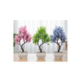 Flower Toys Masa Üstü Dekoratif Yapay Bonsai Ağacı Bahar Dalı 30 Cm
