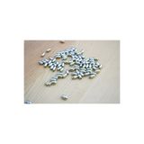 FlowerAksesuar 100 Adet - 3x6 mm Boru Boncuk, Metal Boru Boncuk, Metal Arpa Boncuk, Kolye ve Bileklik Ara Boncuk