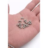 FlowerAksesuar 100 Adet - 4 mm Sallantı Boncuk, Kulplu Boncuk, Takı Boncuğu, Plastik Boncuk