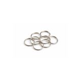 FlowerAksesuar 1000 Adet - 18 mm Anahtarlık Halkası, Çift Turlu Halka, Anahtarlık Aparatı, Nikel