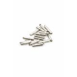FlowerAksesuar 20 ADET - 4x25 mm Miyuki Kapama, Korniş Kapama, Miyuki Bileklik Kapama, Sıralı Bileklik Kapama Nikel