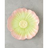 Flowerella Dolomite Servis Tabağı 26 cm Pembe - Yeşil
