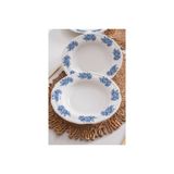 Flowers Blue 6 Lı Yemek Tabağı Seti