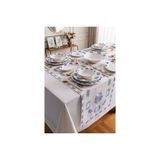 Flowers Blue Yemek Takımı 24 Parça 6 Kişilik