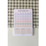Flowery Paper Aylık Planlayıcı - Memopad, Bloknot, Defter, Not Kağıdı