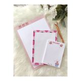 Flowery Paper Çilek 3'lü Notepad Set - Memopad,Check List ,Not Defteri ,Bloknot ,Not kağıdı, Haftalık planlayıcı