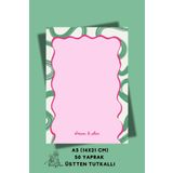 Flowery Paper Dream Notepad A5 - Memopad, Bloknot, Defter, Not Kağıdı,okul Defteri
