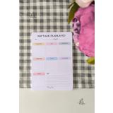 Flowery Paper Haftalık Planlayıcı - Memopad, Bloknot, Defter, Not Kağıdı