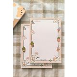 Flowery Paper Hello Note Notepad A5 - Memopad, Bloknot, Defter, Not Kağıdı