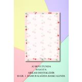 Flowery Paper Kiraz Notepad A5 - Memopad, Bloknot, Defter, Not Kağıdı,okul Defteri