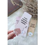 Flowery Paper Konuşan Ayıcık Kitap Ayracı 4'lü Set