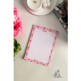 Flowery Paper Kurdele Notepad A5 - Memopad, Bloknot, Defter, Not Kağıdı,okul Defteri