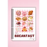 Flowery Paper Tarif defteri Laminasyonlu Sert Kapak 50 yaprak/100 sayfa, Konsept defter, Notepad