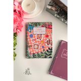 Flowery Paper Tarif defteri Piknik Temalı ,Laminasyon Sert Kapak 50 yaprak/100 sayfa, Konsept defter, Notepad