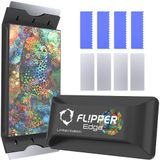 FL!PPER Flipper EDGE Puffer Limited Edition Yüzen Manyetik Akvaryum Temizleyici | Verimli Temizlik ve Akrilik Yüzey Bakımı için 2'si 1 Arada Çift Bıçaklı Yıkayıcı ve Kazıyıcı Balık Tankı Temizleyici