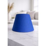 flu aydınlatma 22 CM Abajur Şapkası LACİVERT MAVİ Kumaş Modern Dekoratif Abajur Başlığı (1 ADET)