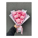 Fluemons Ayıcık Buketi, Pembe Ayıcık Buketi,Kadınlar Günü Hediyesi,Sevgiliye Hediye,Doğum Günü
