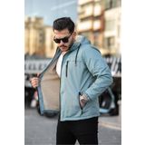 FLUEND MODA Erkek Soğuk ve Rüzgar Geçirmez Kürklü Mont Ceket