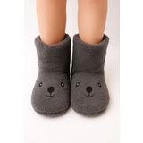 fluffy Erkek Çocuk Ev Botu ,düz Taban, Mevsimlik, Kaydırmaz Taban, Anaokulu Kreş Ev Ayakkabısı Ev Botu