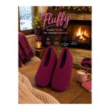 fluffy Kadın Patik Terlik Şık Katlanabilir Çantada Taşınabilir Ev Babeti Kaymaz Ses Yapmaz Taban