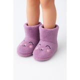 fluffy Kız Çocuk Ev Botu ,Düz Taban, Mevsimlik, Kaydırmaz Taban, Anaokulu Kreş Ev Ayakkabısı Ev Botu