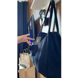 fluffy Mute Bag Black / Siyah 00s Shopper Bag Fermuarlı Astarlı Okul Omuz Çantası (32/36)