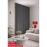 Fluiana Gri Blackout Perde|%100 Karartma Perde|Isı & Ses Yalıtım Özellikli Fon Perde