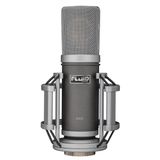 Fluid Audio Axis Profesyonel Kondansatör Stüdyo Mikrofonu (34 mm Altın Diyafram, Şok Diyagramı, XLR Kablo, Gitar, Perküsyon, 20Hz-20 KHz), Siyah