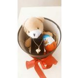 Flurose Sevgiliye Anneye Eşine Öğretmene Kutuda Ayıcık Kolye Ve Kinder Joy