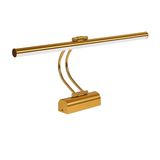 Flüt Led Aplik Elektrikli 3200K Gün Işığı 50 CM Banyo Tablo ve Çalışma Masası Duvar Aydınlatma Modern Tasarımlı Enerji Tasarruflu Led Lamba (Gold)