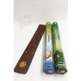 Flute Tütsü 2 Çeşit Hindistan Cevizi, Vanilya Ve Tütsü Kayığı 40 Adet Tütsü Çubuğu
