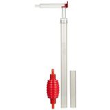 Fluval GravelVac çamur süpürgesi, akvaryum çakıl temizleyici, küçük/orta şeffaf/kırmızı