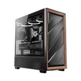 Flux, 5 x Pwm Fanlar Dahil, Aynı Anda 9 Fana Kadar, Tip-C, Demir Hasır Paneller ve Ahşap Çerçeve, 420 mm Radyatör Desteği, Geri Bağlantı Anakart Desteği, Mid-Tower E-Atx Pc Kasası - 1000 W