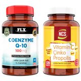 Flx Coenzyme Q-10 100 mg 60 Tablet + Ncs Vitamin C Çinko Propolis 120 Tablet