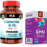 FLX Coenzyme Q-10 100 mg 60 Tablet + Vitamin D3 Vitamin K2 20 ml