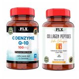 Flx Coenzyme Q10 100 mg 60 Tablet + Flx Collagen Peptides Fish Collagen Tip 1-3 60 Tablet