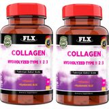 FLX Collagen Tip-1 Tip-2 Tip-3 Hyoluronic Asit Vitamin C ( 2 Kutu 60 Tablet )