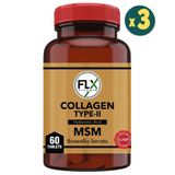 Flx Collagen Type-II Hyaluronic Acid MSM Boswellia Serrata 3x60 Tablet