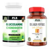 Flx Glucosamine Chondroitin MSM 180 Tablet + Collagen Peptides Fish Collagen 60 Tablet