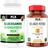 Flx Glucosamine Chondroitin Msm 180 Tablet & Collagen Peptides Tip 1-3 Balık Kolajeni 60 Tablet