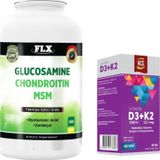 Flx Glucosamine Chondroitin Msm 300 Tab + Vitamin D3 Vitamin K2 20 Ml