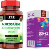 Flx Glucosamine Chondroitin Msm 60 Tab + Vitamin D3 Vitamin K2 20 ml