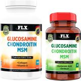 Flx Glucosamine Chondroitin MSM Collagen Vitamin D 180 Tablet + Glucosamine Chondroitin MSM Hyaluronik Asit Zerdeçal 60 Tablet