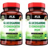 FLX Glucosamine Chondroitin Msm Hyoluronic Asit Zerdeçal 2 Kutu 60 Tablet