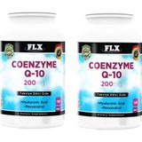 Flx Koenzim Coenzyme Q-10 200 Mg Hyaluronik Asit Resveratrol 180 Tablet X 2 Kutu