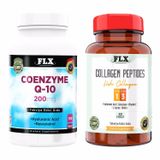 Flx Koenzim Q-10 180 Tablet & Flx Kollajen Tip 1-3 60 Tablet